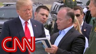Trump tours border wall prototypes