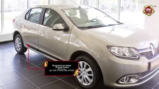 Молдинги на двери Renault Logan 2014- (russ-artel.ru)