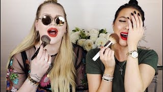 10 MINUTE GLAM AF MAKEUP CHALLENGE Ft. NIKKIE TUTORIALS
