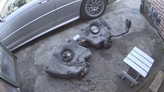 Снятие и установка бензобака на Mercedes w203