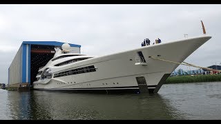 The launch video of Feadship's 110m/ 361ft Project 1007