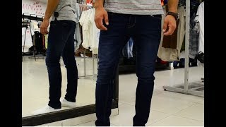 Джинсы мужские модные, потертые 374KG010
