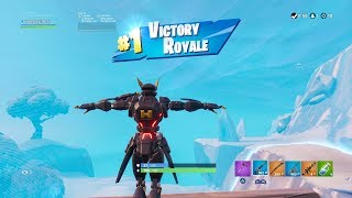 FORTNITE First Win with DARK "SENTINEL" SKIN (“ROBOT” OUTFIT Showcase) | SEASON 9 BATTLE PASS