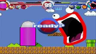 4 vs 4 Weird Characters MUGEN Battle!!!