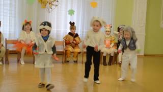 Зажигательный танец Зайчиков Праздник осени в детском саду