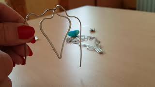 Как сделать заготовку для кулона в технике wire wrap. Плетение из нейзильбера.