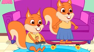 Famille d'Écureuil - Jeu Passionnant Dans la Console Vidéos Animé 2020 en Français 13+