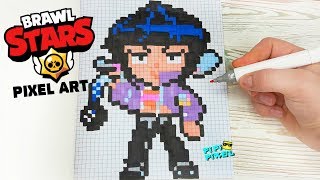 БИБИ -BRAWL STARS РИСУНКИ ПО КЛЕТОЧКАМ - PIXEL ART