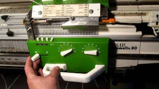 PASSAP Duomatic 80 Knitting Machine: Tuck Rib While Using The Motor Drive Accessory