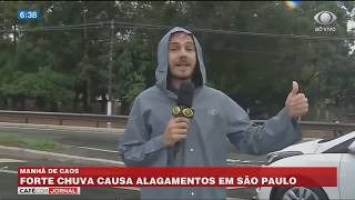 Marginal Pinheiros tem trechos intransitáveis devido à chuva em SP