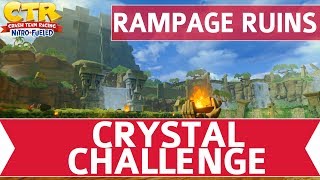 Crash Team Racing Nitro Fueled (CTR) - Rampage Ruins Crystal Challenge & CTR Token Walkthrough