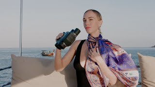 Silky Touch campaign by triQita. Codex Beratinus Natural Silk Scarf