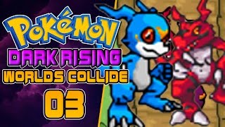 Pokemon Dark Rising Origins Worlds Collide Part 3 VEEMON & GUILMON Rom Hack Gameplay Walkthrough