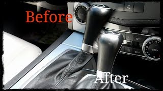 Mercedes-benz W204 06-14 center console trim removal and colour change.