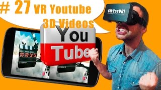 #27 Как смотреть VR видео виртуальной реальности на YouTube: приложение VR Youtube 3D Videos