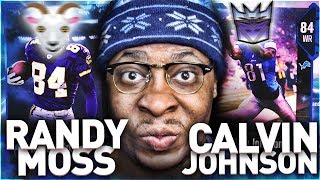 BRUHH!! CALVIN JOHNSON AND RANDY MOSS THE BEST WIDE RECEIVERS IN MADDEN 18 ULTIMATE TEAM!