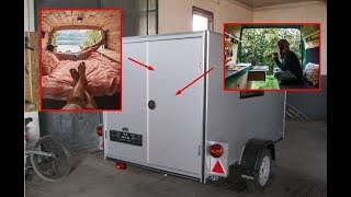 РАСПАШНЫЕ ДВЕРИ в прицеп | Дом на колесах Своими руками