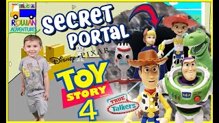 SECRET PORTAL! Toy Story 4 True Talker Toy Figures | RowanVentures