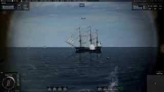 Naval Action - Shaking a guy off your six.