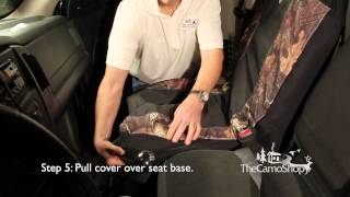 Camo Truck: Browning Camo Seat Cover Installation