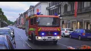 [VOLLALARM] Einsatzfahrten Unwetter & Starkregen/Hagel Wiesbaden | FW Wiesbaden & Mainz - 27.05.2016