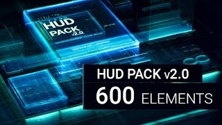 HUD Pack v2.0 - 600 elements | After Effects template