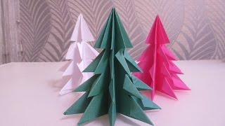 Оригами Елка!! (Новогодние оригами) - origami Christmas tree.