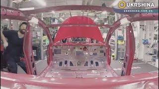 [Видео] Сборка салона Tesla Model 3 за 50 секунд (УкрШина, UkrShina)