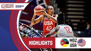 Mozambique v USA - Highlights - FIBA Women's Olympic Qualifying Tournament 2020