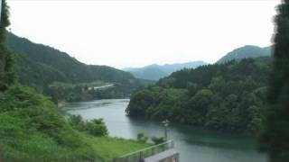 【車窓1】高山本線 猪谷～楡原 ｷﾊ58+ｷﾊ28 高岡色 富山行 ノーカット