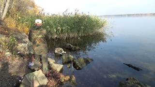Рыбалка фидер водохранилище ноябрь, рыба еще ловится.