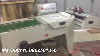 Máy cắt dán màng co, máy cắt dán màng co thủ công, máy cắt dán màng co lõi lọc nước