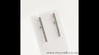 Сережки из серебра