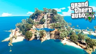 GTA 5 Моды: Выживаем на необитаемом острове - Один на необитаемом острове!