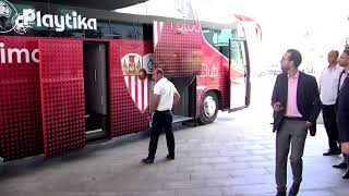Supercopa de España 2018: Llegadas Sevilla y Barcelona a Tánger