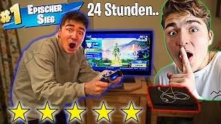 1 NACHT LANG im 5 STERNE HOTEL FORTNITE SPIELEN! *HAUSVERBOT*