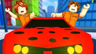 FUGA NO JAILBREAK ft JULIA MINEGIRL (Roblox Jail Break)