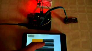 Arduino Bluetooth RGB LED controlled from Android phone with RoboRemo app