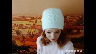 МК: Двойная, теплая, красивая шапка "Белая зима". Справится даже начинающий.