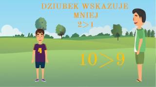 Znaki większości i mniejszości dla dzieci