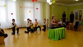 Зажигательный танец с саксофонами Утренник 8 Марта Разновозрастная группа