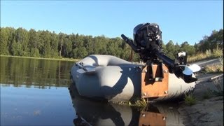 Китайский лодочный мотор Hidea HDF 2.5HS (4т) и лодка с навесным транцем. Часть 1