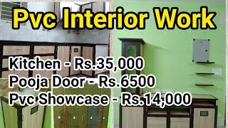 PVC Interior Work for home | Pvc Modular Kitchen #kitchen #pvc #Interior