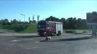 veel hulpdiensten met spoed naar noodlanding ARLANDABAAN PLATFORMZIJDE ROTTERDAM THE HAGUE AIRPORT