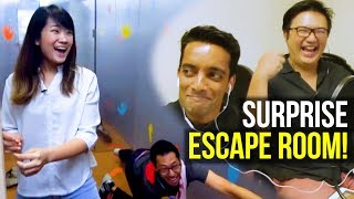 Surprise ESCAPE ROOM PRANK!!