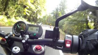 A Fall Ride on a Brammo Empulse R with my wife on back.