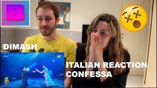 DIMASH - CONFESSA + THE DIVA DANCE ITALIAN REACTION!!!  [THE BABES]