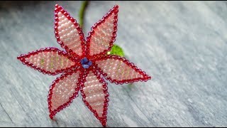 ЦВЕТОК? ИЗ БИСЕРА в технике параллельное плетение?
