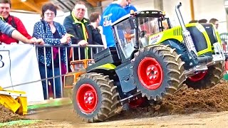 RC Truck tractor Rescue MISSION! Big Crash! Class Xerion 5000! Sinsheim 2017! Blocher!