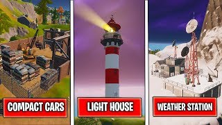 Dance at Compact Cars,Lockie's Light House and a Weather Station | Forged in Slurp | Fortnite